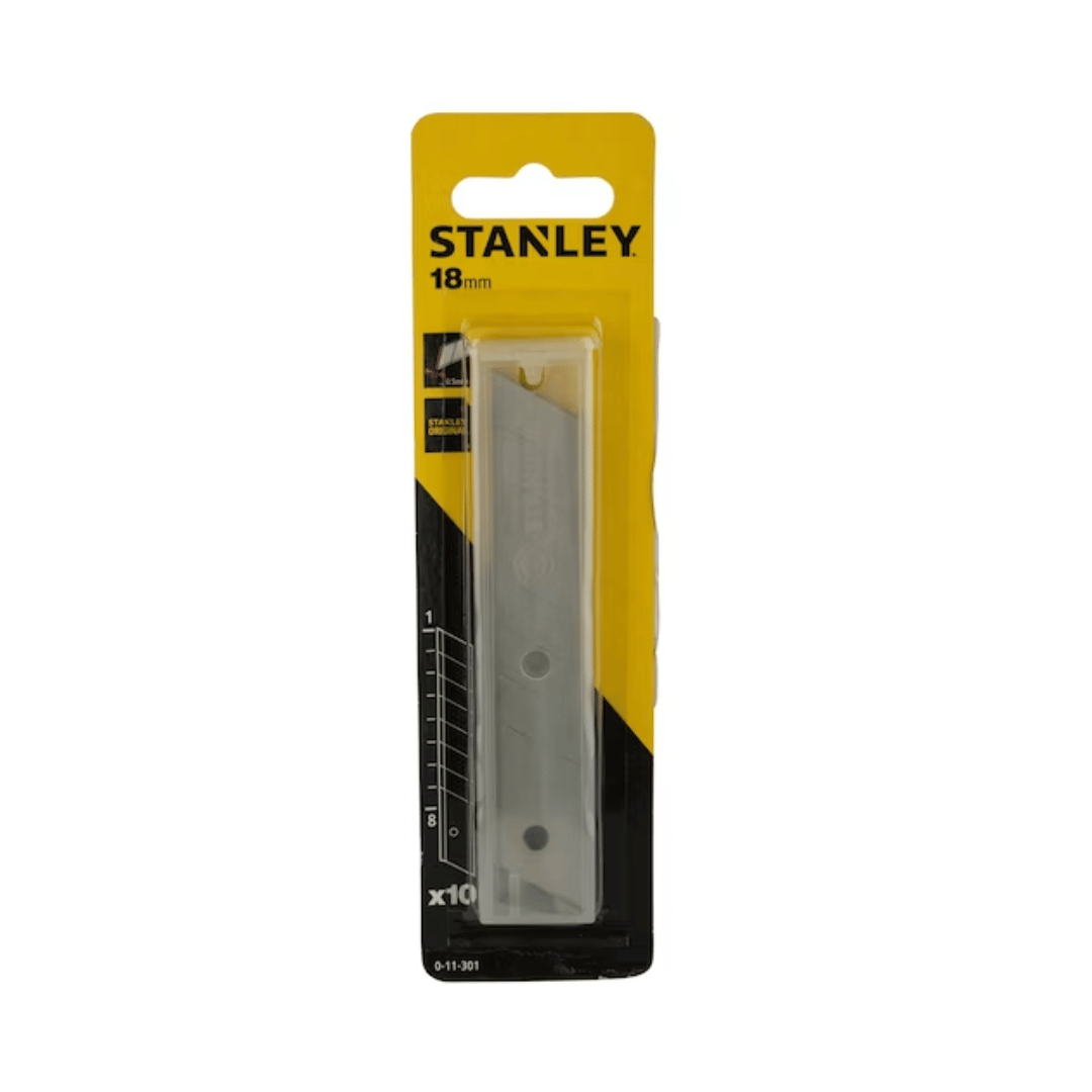 Stanley Snap Off Blades 18mm Pack of 10 - Hancocks Building