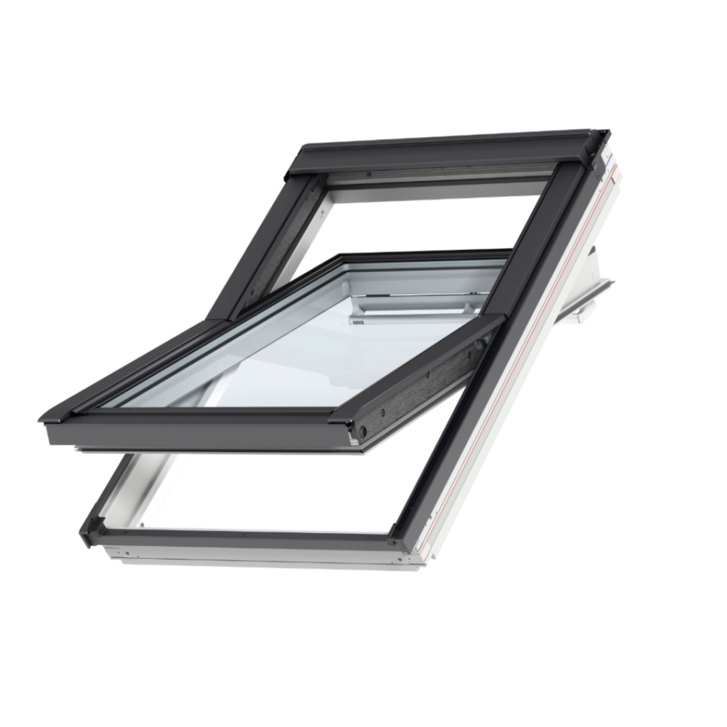 Velux White Painted Center Pivot Roof Window SK06 114cm x 118cm ...