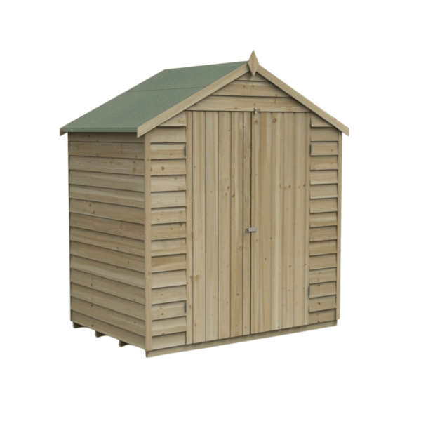 Shed Overlap P/ Treated 6 x 4ft Apex No Window