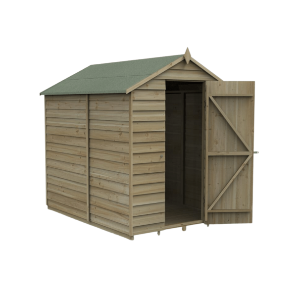 Apex Shed Overlap Pressure Treated 7ft x 5ft No Window