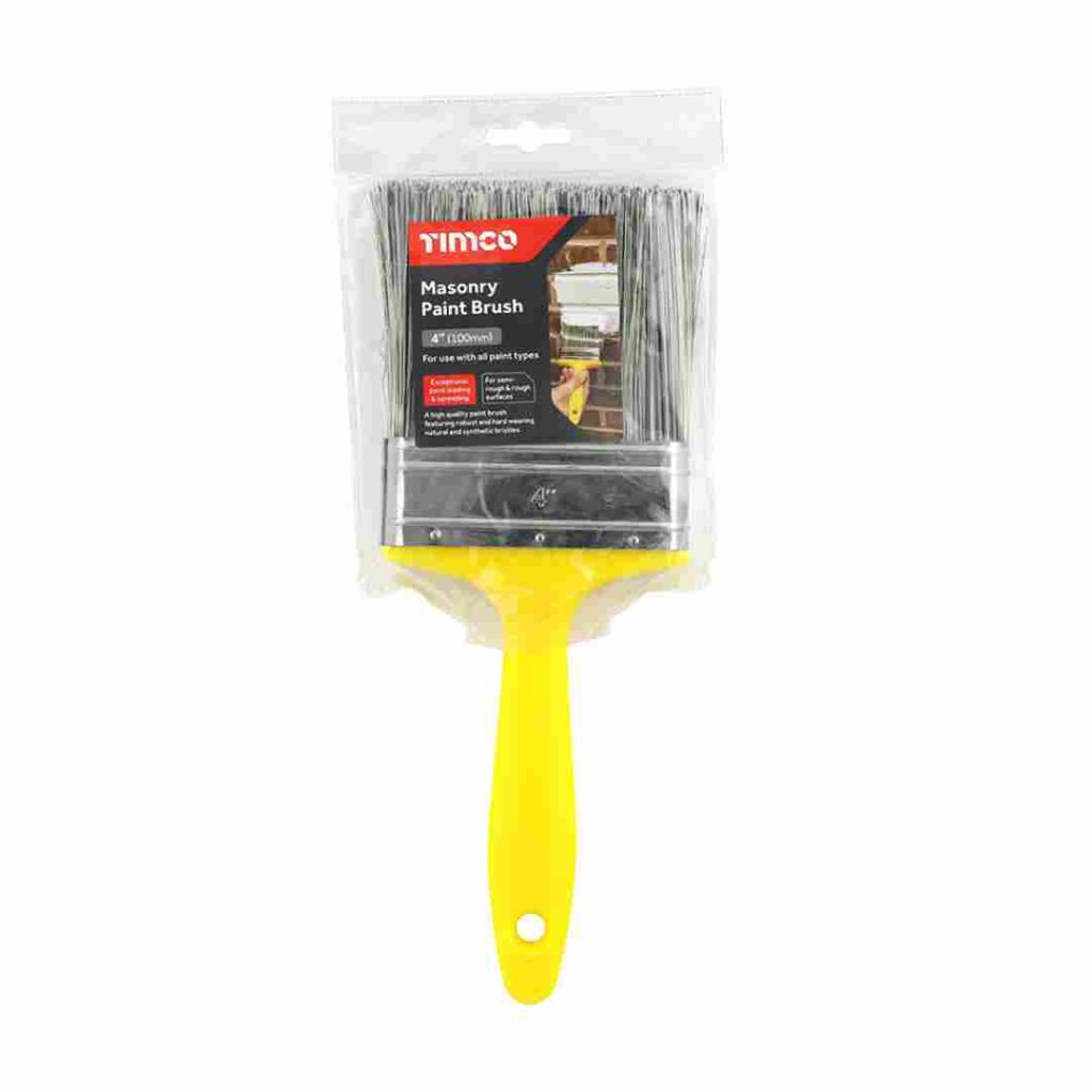 Timco Masonry Paint Brush 100mm Brushes Hancocks