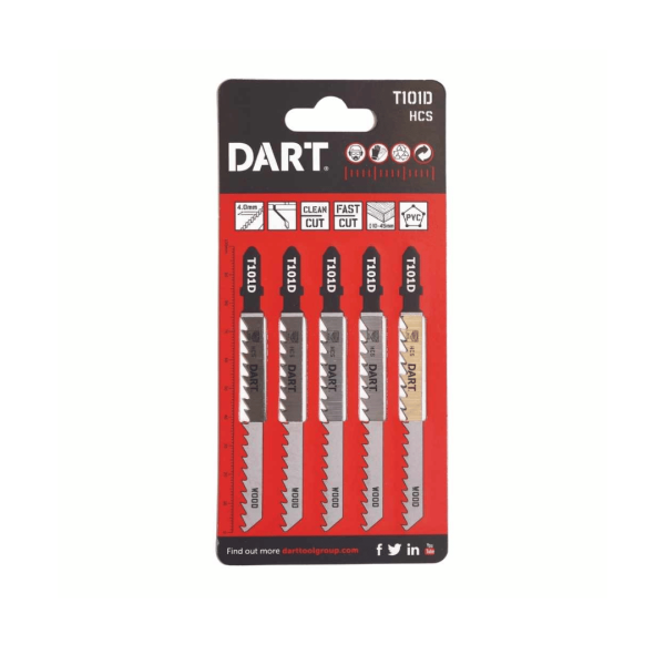 Dart T101D Wood Cutting Jigsaw Blade PK 5