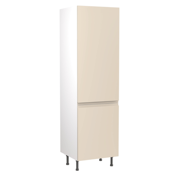 600 Cashmere Tall Unit Fridge & Freezer 2120mm x 600mm x 570mm