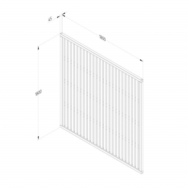 Slatted Garden Trellis Screen 1.8m x 1.8m