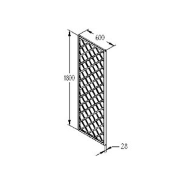 Hidcote Lattice 1800mm x 600mm