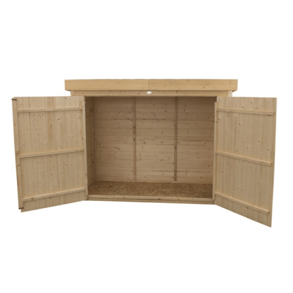 Shiplap Pressure Treated Pent Large Outdoor Store 1450mm x 1960mm x 870mm