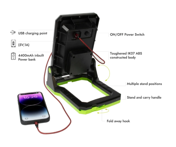 Luceco Rechargeable Folding Magnetic Worklight